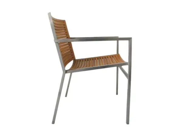 TEAK-WOOD-STAINLESS-STEEL-LOUNGE-CHAIR