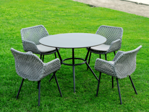 Outdoor-Dining-Table DINING TABLE WITH AVA DINING CHAIRS